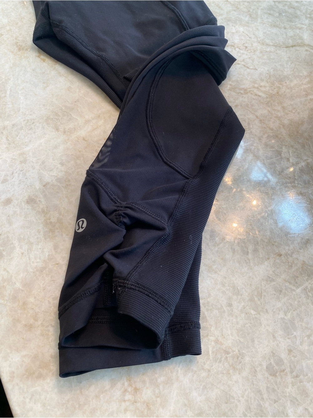 lululemon athletica Black Crop Performance Leggings